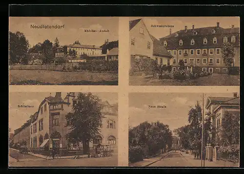 AK Neudietendorf i. Thür., Mädchen-Anstalt, Neue Strasse, Brüderhaus