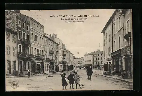 AK Craponne-sur-Arzon, Le Faubourg Constant