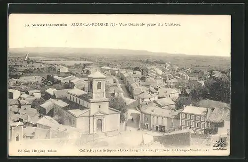 AK Suze-la-Rousse, Vue Generale prise du Chateau