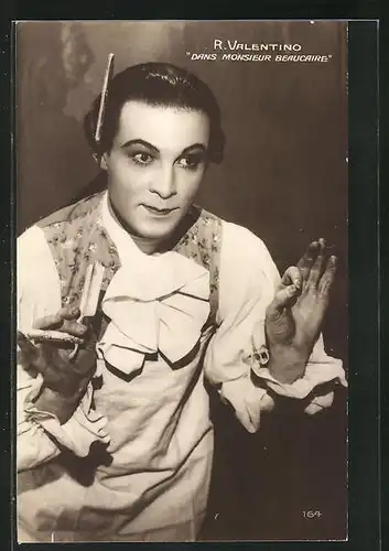 AK Schauspieler R. Valentino in Monsieur Beaucaire