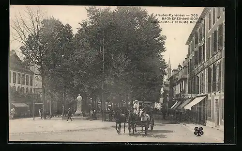 AK Bagnères-de-Bigorre, Les Coustous et Buste Roland