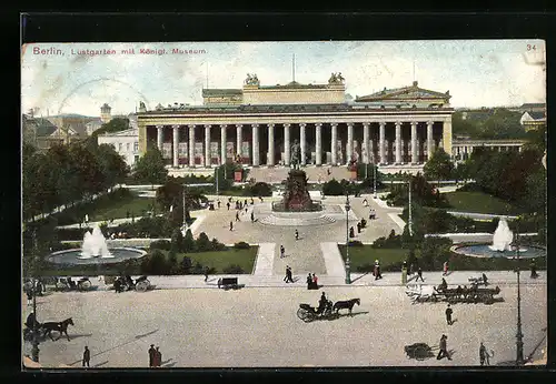 AK Berlin, Lustgarten mit dem königlichen Museum