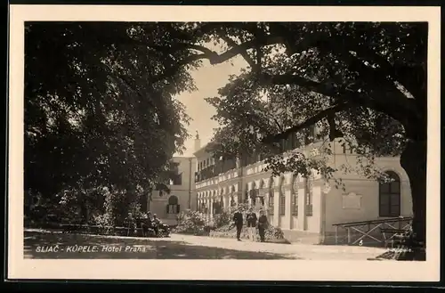 Fotografie Vaclav Saluse, Sliac-Kupele, Ansicht Sliac-Kupele, Hotel Praha