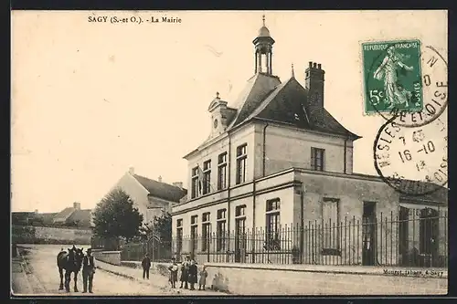 AK Sagy, La Mairie