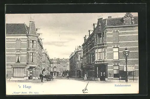 AK `s Hage, Reinkenstraat, Strasse im Sonnenschein