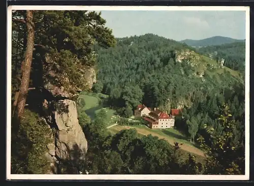 AK Waischenfeld /Fränkische Schweiz, Gasthaus und Pension Pulvermühle