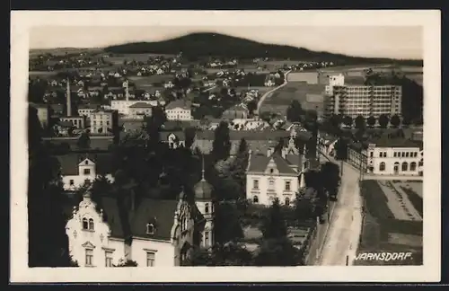 AK Warnsdorf, Ortsansicht aus der Vogelschau