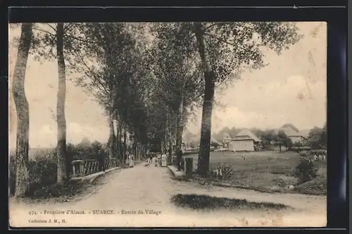 AK Suarce, Frontiere d` Alsace, Entree du Village