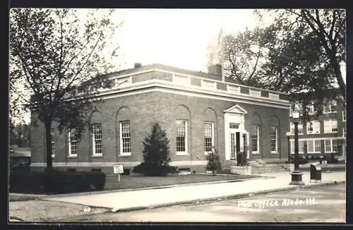 Foto-AK Aledo, IL, Post Office