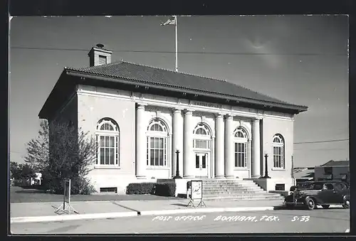 Foto-AK Bonham, TX, Post Office