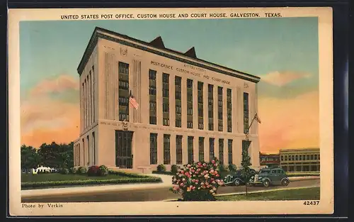 AK Galveston, TX, Post Office, Custom House and Court House