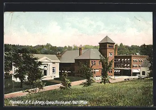 AK Franklin, NH, Library, Opera House and Post Office