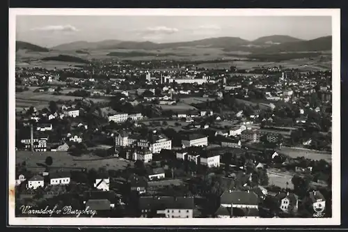 AK Warnsdorf / Varnsdorf, Gesamtansicht nach dem Hochwald