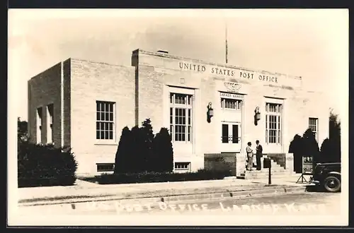 Foto-AK Larned, KS, US Post Office