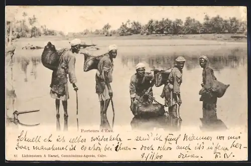 AK Porteurs d`Eau, Arabische Wasserträger