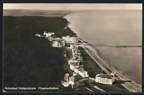 AK Heiligendamm, Ostseebad, Teilansicht, Fliegeraufnahme