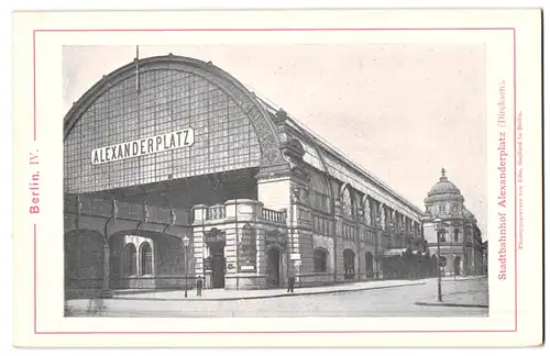 Fotografie / Lichtdruck Edm. Gaillard, Berlin, Ansicht Berlin, Bahnhof Alexanderplatz, Stadtbahnhof