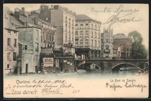 AK Charleroi, Le Pont de Sambre