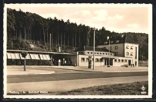 AK Freiburg i. Br., Bahnhof Wiehre