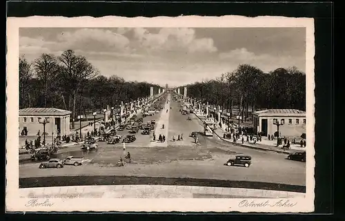 AK Berlin-Tiergarten, Blick auf die Ostwest-Achse