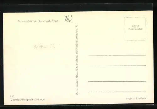 AK Dermbach /Rhön, Gasthaus Sächsischer Hof