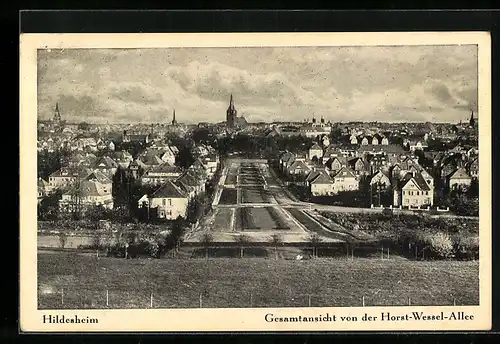 AK Hildesheim, Gesamtansicht von der Allee