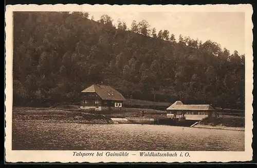 AK Gaimühle-Waldkatzenbach i. O., Partie an der Talsperre