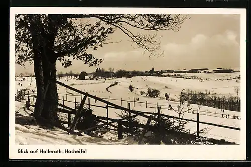 AK Hollerath /Hocheifel, Blick auf den Ort im Winter