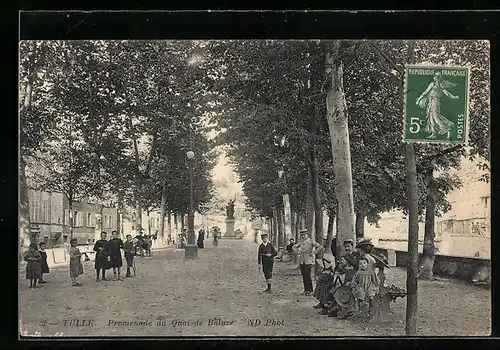 AK Tulle, Promenade du Quai-de-Baluze