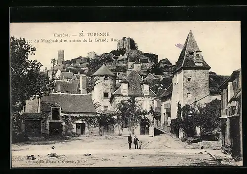 AK Turenne, Place du Marchadrol et entrée de al Grande Rue