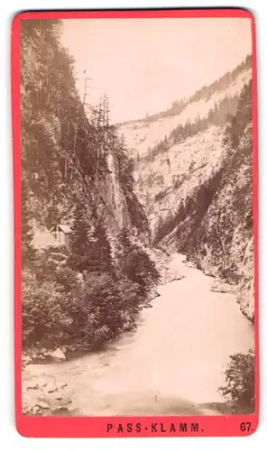 Fotografie Baldi & Würthle, Salzburg, Ansicht Gastein, Blick in den Pass-Klamm