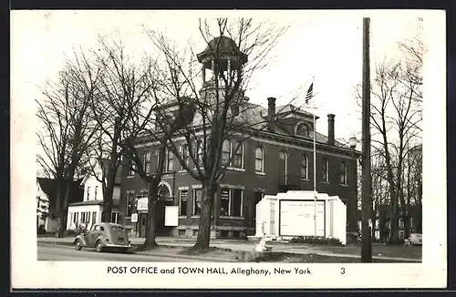 AK Alleghany, NY, Post Office and Town Hall