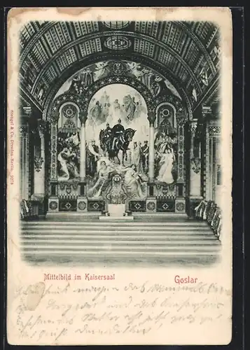 AK Goslar, Mittelbild im Kaisersaal