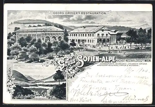 AK Wien-Neuwaldegg, Georg Groiers Restaurant Sofien-Alpe