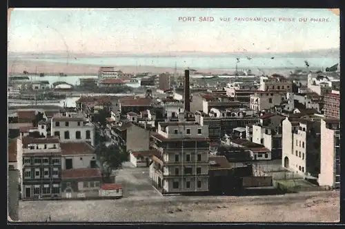 AK Port Said, vue Panoramique prise du Phare