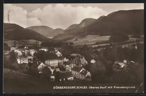 AK Görbersdorf, Oberes Dorf mit Freudengrund