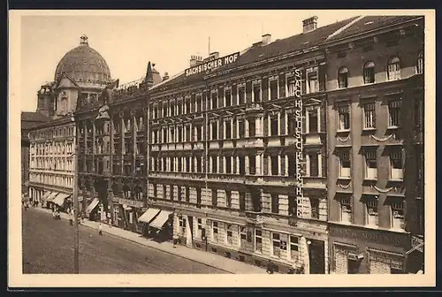 AK München, Hotel Sächsischer Hof, Bes. M. Pentenrieder, Am Hauptbahnhof