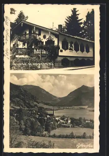 AK Schliersee, Hotel, Teilansicht