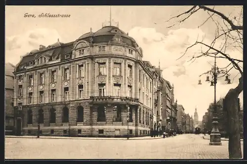 AK Gera, Wohnhaus in der Schlossstrasse