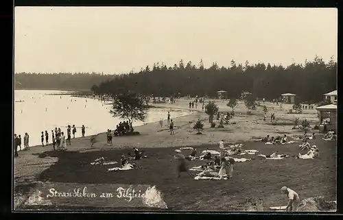 AK Schneeberg, Strandpartie am Filzteich