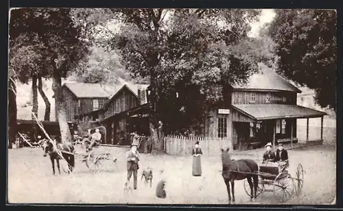 AK Woodside, CA, Old Tripp Store and Post Office