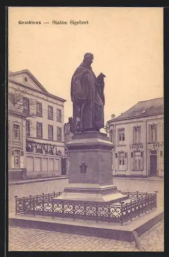 AK Gembloux, Statue Sigebert