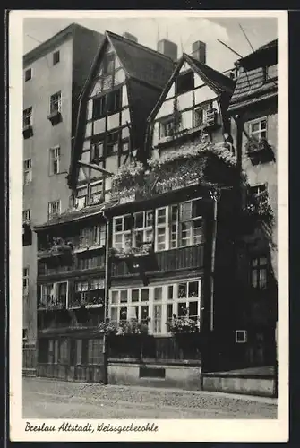 AK Breslau, Altstadt, Weissgerberohle