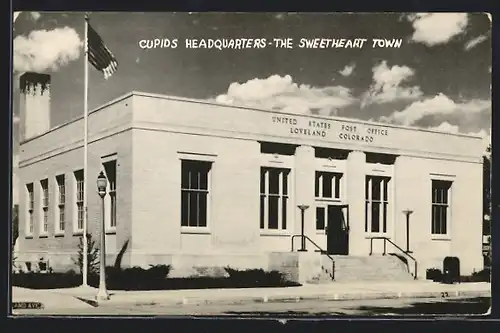 AK Loveland, CO, Cupids Headquarters, The Sweetheart Town, United States Post Office