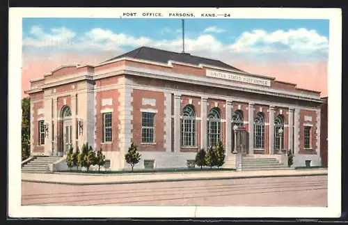 AK Parsons, KS, Post Office