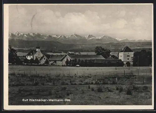 AK Weilheim, Blick zum Gut Waitzacker