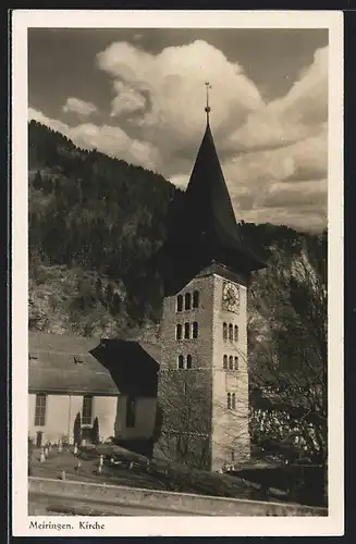 AK Meiringen, Kirche mit Friedhof