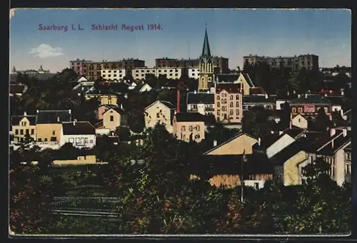 AK Saarburg i.L., Schlacht August 1914