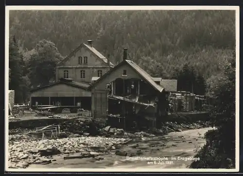 AK Antonsthal, Unwetterkatastrophe 6. Juli 1931