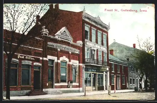 AK Guttenberg, IA, Front St. Post Office